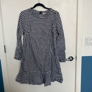 JCrew flannel check dress